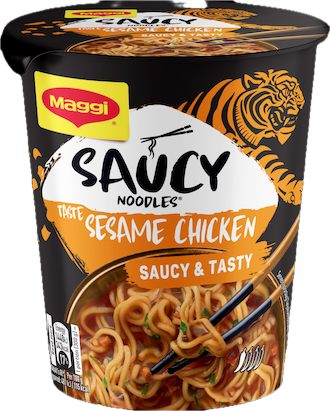MAGGI Saucy Noodles Sesame Chicken Cup 8x75g
