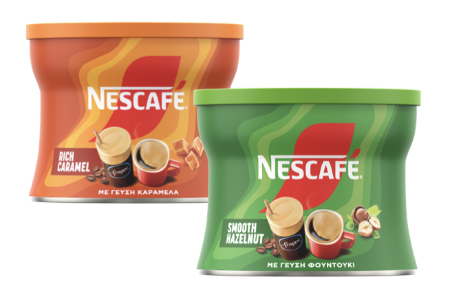 NESCAFÉ® Flavors: NESCAFÉ® Rich Caramel & NESCAFÉ® Smooth Hazelnut